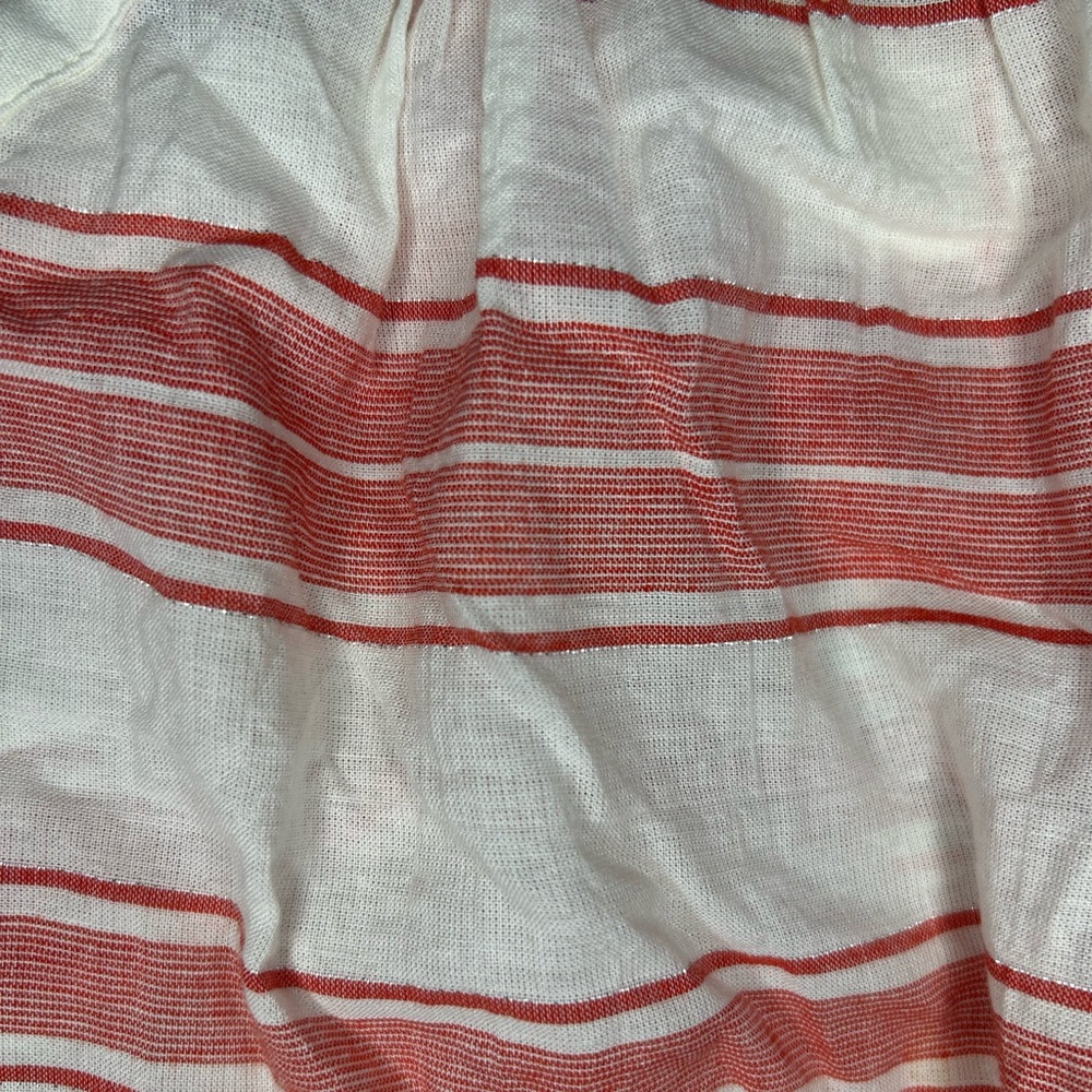 Loft red and white striped flowy boxy tank top - size small - Picture 7 of 11